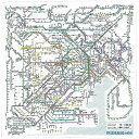 東京カート 鉄道路線図ハンカチ 首都圏 日本語 RHSJ
