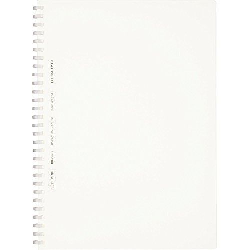 コクヨ ノート ソフトリングノート クリア 80枚 セミB5 方眼ドット罫 透明 ス-SV508WT-T