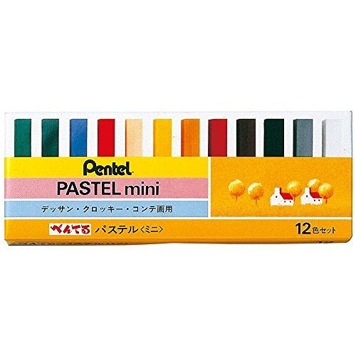 ぺんてる パステル GA1-12S 12色 ミニ