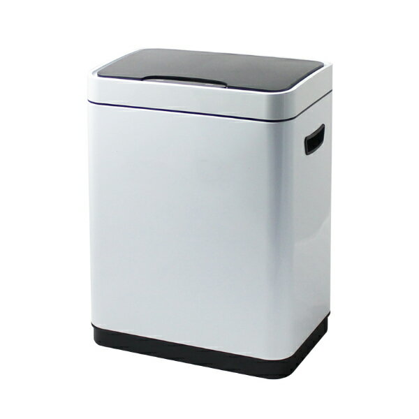 Square Shape - オーパス JAVA Vegas ステンレス ゴミ箱 20L WH JH-8828DKC(代引不可)【送料無料】