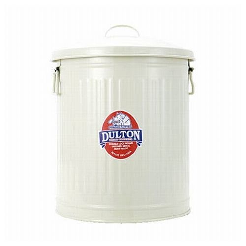 DULTON ゴミ箱 ふた付き 12リットル アイボリー 屋外 屋内 スチール おしゃれ かわいい インテリア 生..