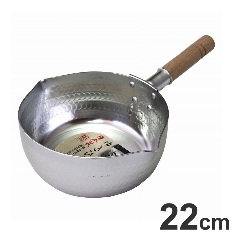 Ih/Gas Compatible - 谷口金属 和の職人 IH対応 雪平鍋 22cm 日本製 IHゆきひら鍋 ガス火対応 雪平 アルミ鍋 軽い 槌目 谷口金属工業(代引不可)【送料無料】