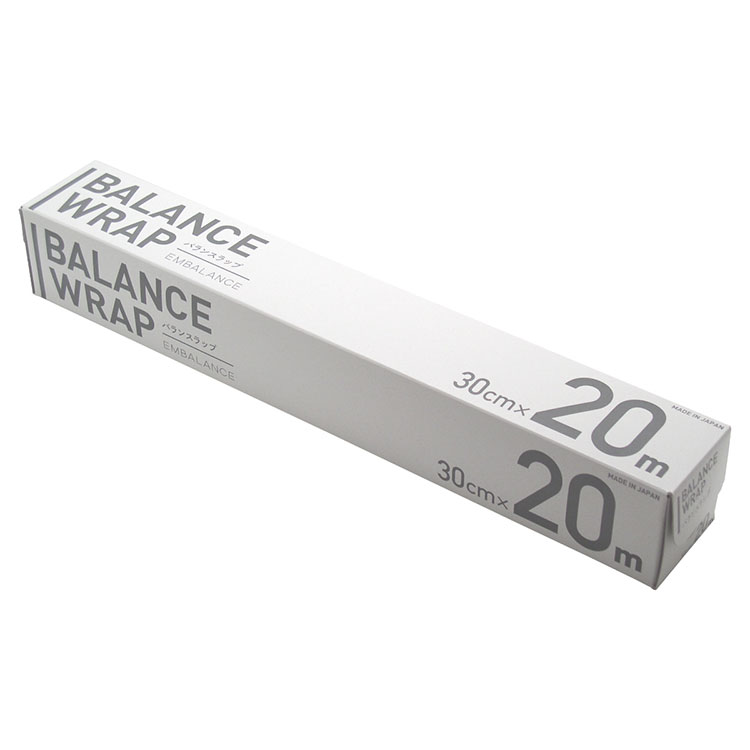 EMBALANCE エンバランス バランスラップ 30cm×20m ラップ 日本製 エンバランス加工 新鮮ラップ フードラップ 食品ラップ 食品用ラップ 無添加 添加物不使用 ポリエチレン 鮮度保持(代引不可)