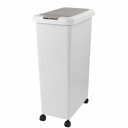 サンコープラスチック 日本製 ゴミ箱 キッチン スリムプッシュ 30L キャスター付き ライトグレー スリムプッシュ 30L LGR(代引不可)【送料無料】
