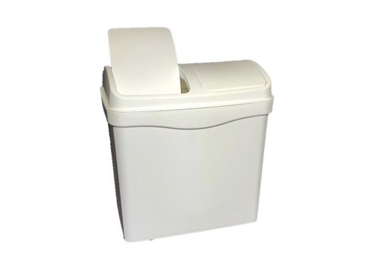サンコープラスチック 日本製 ゴミ箱 20L 分別 ふた付き スイング式 リビング ホワイト(代引不可)【送料無料】 [3]
