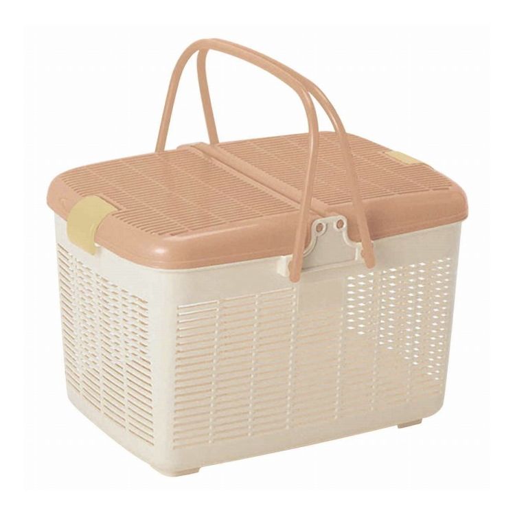Plastic - サンコープラスチック 日本製 日本製 レジャーバスケット リオバスケット NO5 ベージュ リオバスケット No.5 アースBe(代引不可)【送料無料】