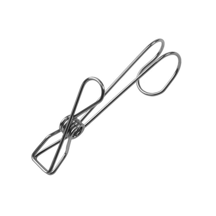 洗濯バサミ 6個入り culemoA ステンレスピンチ フック付き ハンギングステンレスピンチ オカトー(代引..