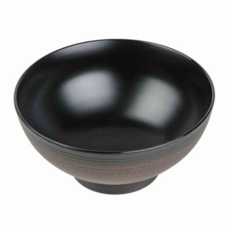 日本製 麺鉢 18cm ONES 千筋 栃木目 プラスチック製 たつみや(代引不可)