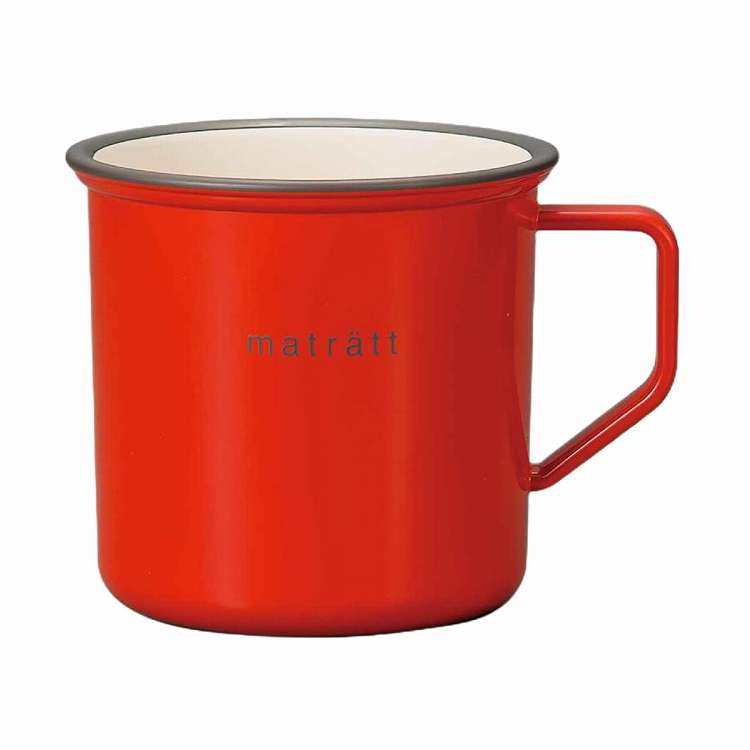 日本製 食洗機対応 マグカップ 550ml エマリエマグカップ matratt プラスチック レッド(代引不可)