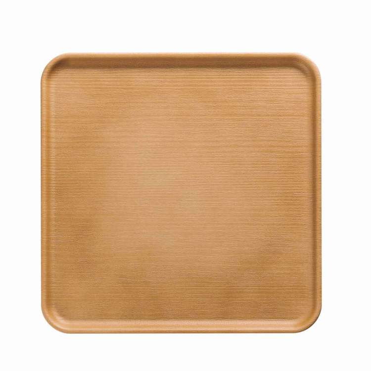 Trays - 日本製 トレー 24cm 正角 Nhhome 木目調 プラスチック ナチュラル(代引不可)