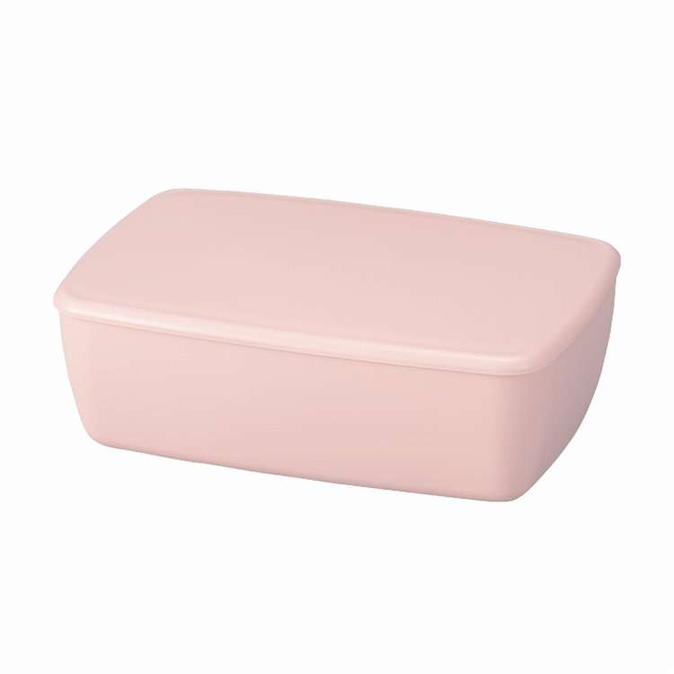 Lunch Boxes - 日本製 弁当箱 1段 600ml さっと洗えるお弁当箱 ピンク たつみや(代引不可)
