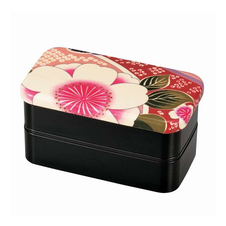 日本製 弁当箱 2段 700ml 布貼長角二段弁当 桜ピンク たつみや(代引不可)【送料無料】