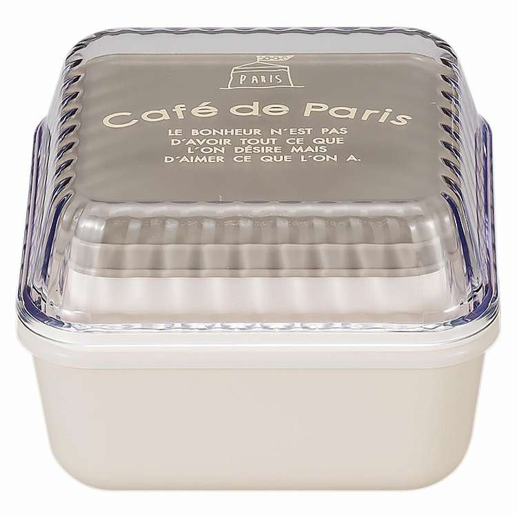 日本製 弁当箱 2段 510ml cafe de Paris スクエアEMランチ アイボリー(代引不可)