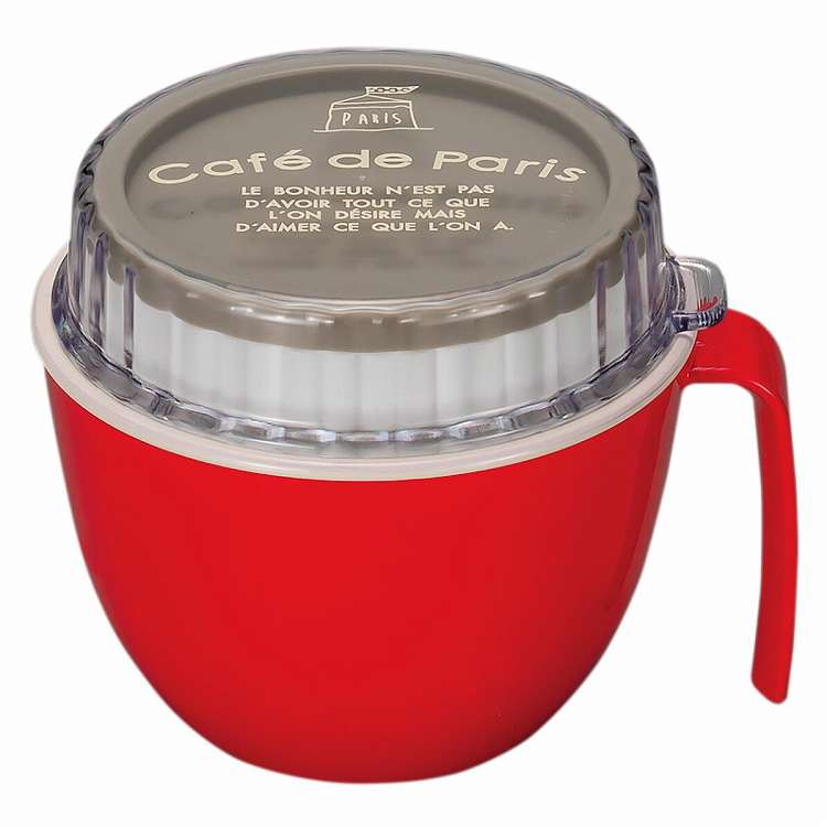 日本製 弁当箱 2段 565ml cafe de Paris マグランチ レッド(代引不可)
