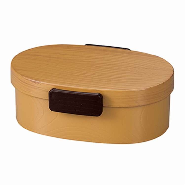 日本製 弁当箱 さっと洗えるお弁当箱 プレミアム 木目小判弁当 小 480ml タイト式 ...