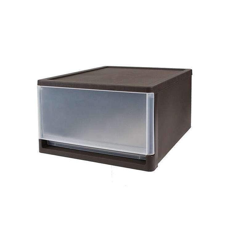 収納ボックス ストラ B4 幅34×奥行42×高さ22cm ダークブラウン JEJアステージ(代引不可)【送料無料】