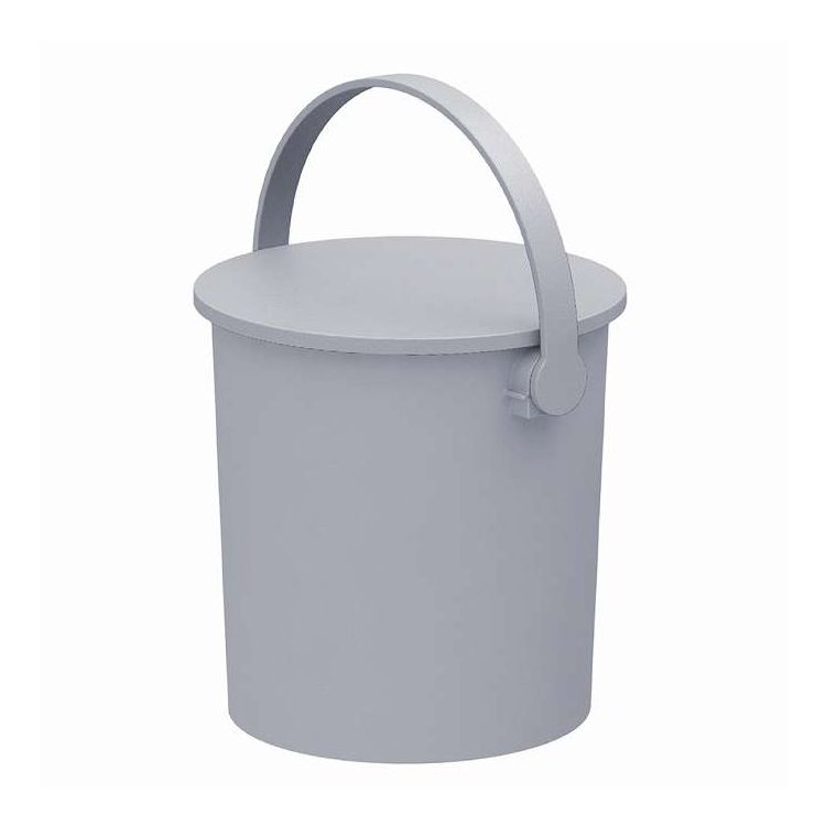 【商品説明】耐荷重150kgの座れるバケツです。見えるところに置いていても景観を損なわないシンプルなデザインです。さまざまな形やサイズの物を隠して収納できます。表面はマットな質感で、汚れやキズが目立ちにくく屋外の使用におすすめです。掃除用品をまとめておくバケツとして便利です。フタを本体に引っ掛けられます。持ち運びに便利なハンドル付きです。積み重ねられて場所を取りません。10Lです。【商品情報】■サイズ外寸：約幅28×奥行26×高さ27（cm）内寸：約幅20×奥行20×高さ23.5（cm）ハンドル水平時：奥行27.5cmハンドル直立時：37.8cm重量：約800g■材質ポリプロピレン■容量約10L■生産国日本製■セット内容1個■備考耐荷重：約150kg【代引きについて】こちらの商品は、代引きでの出荷は受け付けておりません。【送料について】北海道、沖縄、離島は送料を頂きます。
