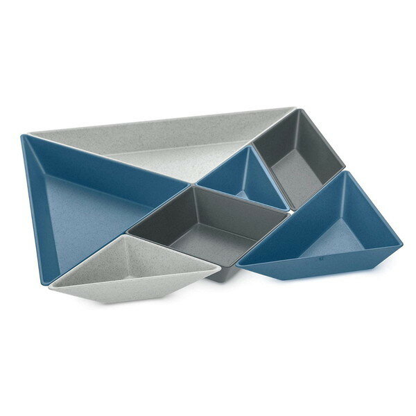 KOZIOL TANGRAM セパレートプレート ブルー(代引不可)