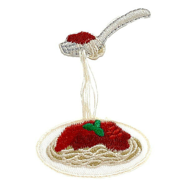 刺繍 のびーるワッペン パスタ(代引不可)