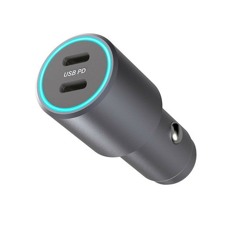 カシムラ 自動車用USB電源2ポート USB-Cx2(PD30Wx2) 12V/24V車兼用 DC-064