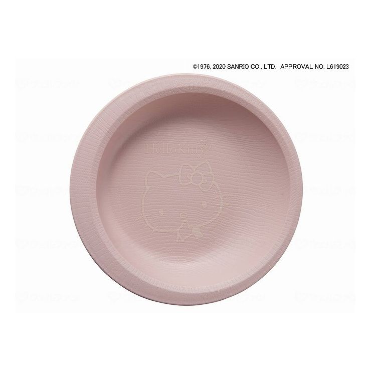 スケーター 木目もちやすい・すくいやすい(ハローキティ) ピンク プレート