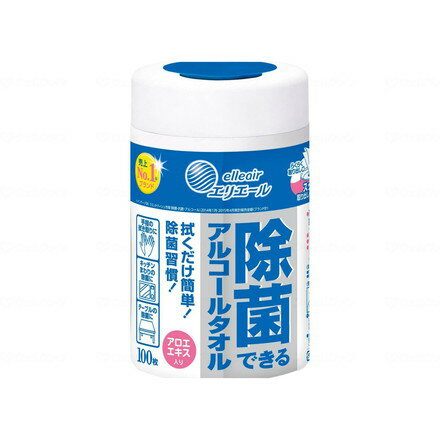 大王製紙 エリエール除菌できるアルコールタオル ケース 本体100枚入 733610(代引不可)【送料無料】