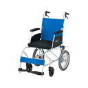 日進医療器 車いす 車椅子 超軽量(介助)KALU7α Cパッケージ ライトブルー(代引不可)【送料無料】
