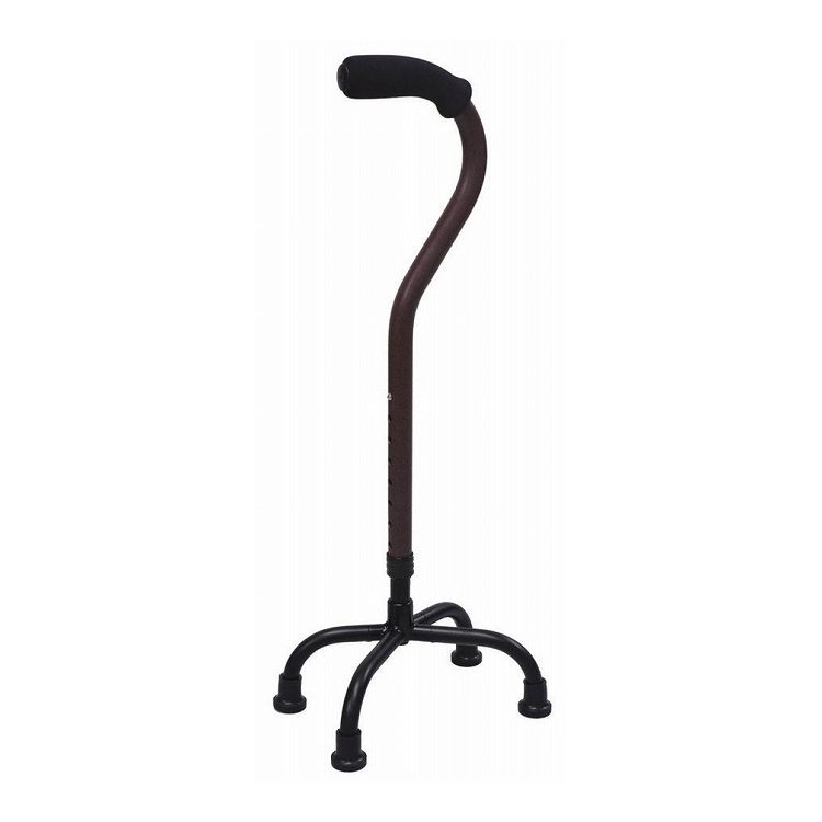 フジホーム マグネシウム四点杖 バーガンディ S WB5163【送料無料】