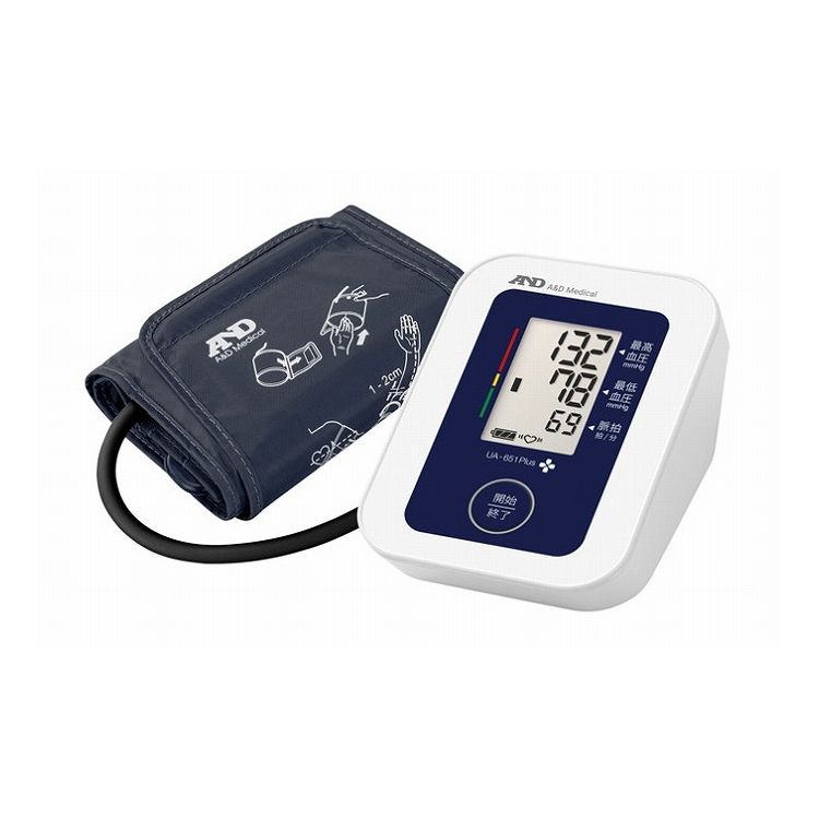 エー・アンド・デイ 上腕式血圧計 UA-651Plus ホワイト - UA-656A-JCB1【送料無料】