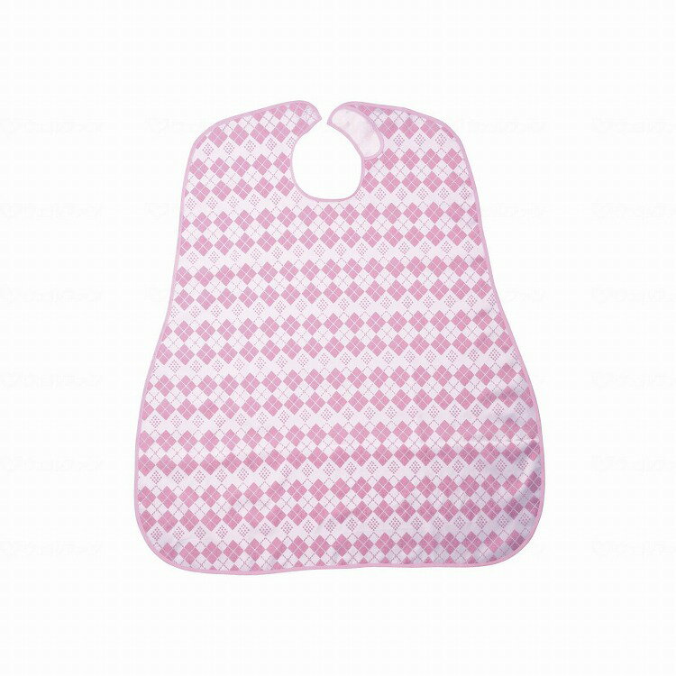 大阪エンゼル 食事用エプロン ダイヤピンク(代引不可)(4.0)