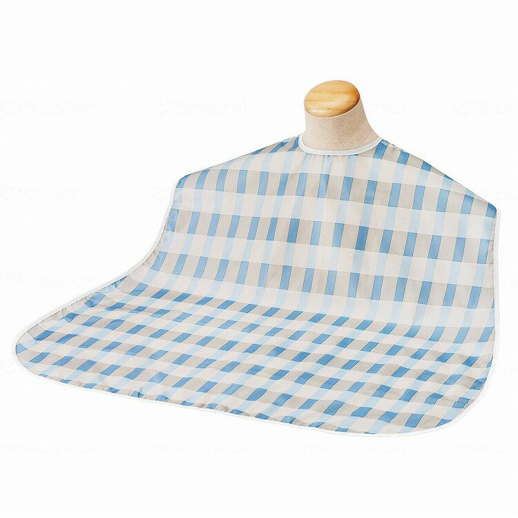 竹虎 ソフラピレン エプロン ボーダーチェック ブルー(代引不可)