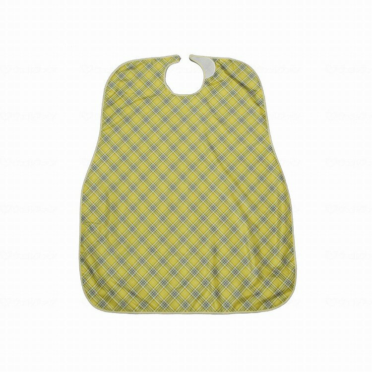 特殊衣料 食事前掛 超はっ水 イエローチェック(代引不可)