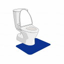 シンエイテクノ ゼオシーター/ブルー/55cm×60cm(洋式) ブルー 55cm×60cm(洋式) 洋式トイレマット 462007 450 12276 1枚(代引不可)