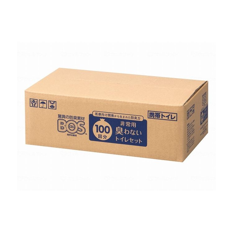 クリロン化成 BOS非常用臭わないトイレセット/ケース/100回分 BOS-0653 ケース 100回分 100回分×3箱 847061 1008 21859(代引不可)【送料無料】のサムネイル