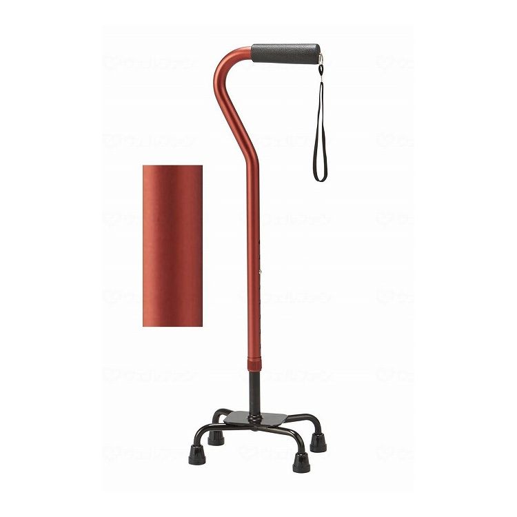 マキテック アルミ製4点支柱杖/レッド/- レッド AQ-11RE 404339_180_-(代引不可)【送料無料】