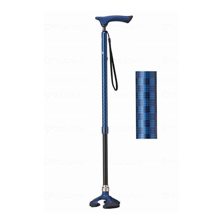 ケイ・ホスピア 愛杖 楽スマ スリーベース/ネイビー/- ネイビー R-103 391166_480_-(代引不可)【送料無..