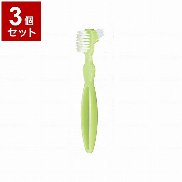 【単品3個セット】ピジョンタヒラ クリンスマイル 入れ歯洗浄ブラシ グリーン 669101AL(代引不可)【送料無料】