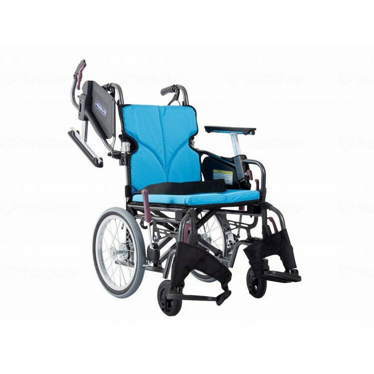 カワムラサイクル モダンCstyle 介助用 16インチ中・高床/ライトブルー(NO.83)/座幅42-前座47cm(代引不可)【送料無料】