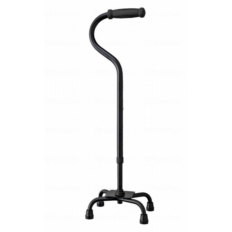 幸和製作所 テイコブ アルミ製4点杖/ブラック/-(代引不可)【送料無料】