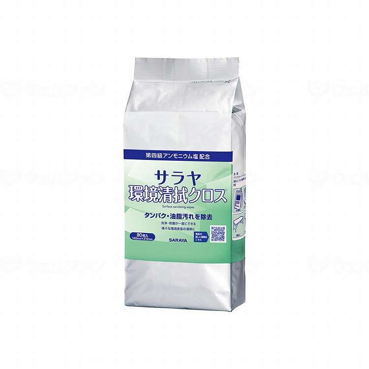 【商品説明】洗浄と除菌が同時にできる清拭クロスです。第四級アンモニウム塩が除菌効果を発揮します。血液・体液などの蛋白汚れ、脂質汚れ、目に見える汚れなどの清拭除去と除菌に。○材質界面活性剤、第四級アンモニウム塩、pH調整剤○規格詳細○1枚サイズ：140×210mm○容器のフタ、開封日記録シール1セット付【代引きについて】こちらの商品は、代引きでの出荷は受け付けておりません。【送料について】北海道、沖縄、離島は送料を頂きます。