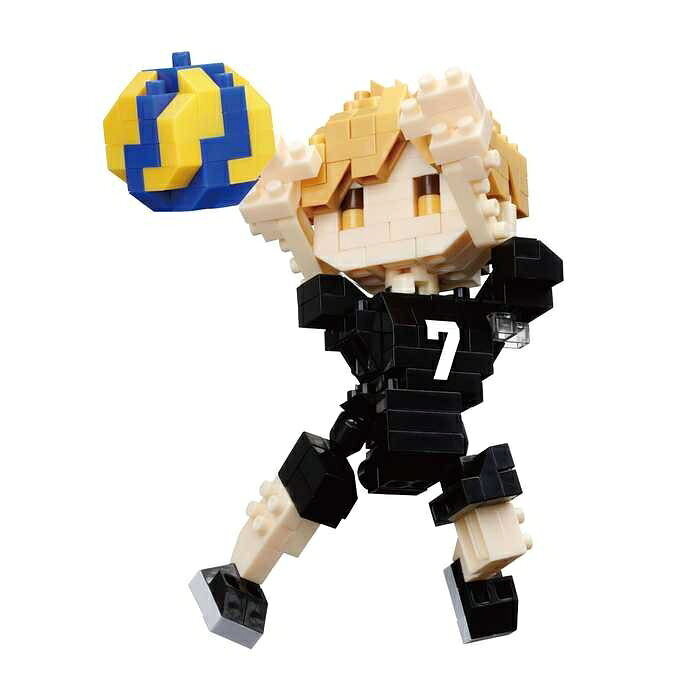 大人気アニメ「ハイキュー!!」から「宮 侑」が新登場！！■稲荷崎高校2年生。全日本ユースにも選ばれるほどの実力を持っている全国でもトップクラスのセッター。■正確にスパイカーにトスをあげる宮 侑の代名詞オーバーハンドトスを再現。■ユニフォームの背番号はシールで再現。■「NBCC_257 日向翔陽」「NBCC_258 及川 徹」「NBCC_259 黒尾鉄朗」「NBCC_260 牛島若利」「NBCC_262 星海光来」も同時発売。■難易度：3　ピース数：290■サイズ(mm)105×180×30【送料について】北海道、沖縄、離島は送料を頂きます。ナノブロック 「ハイキュー!!」日向翔陽及川 徹黒尾鉄朗牛島若利宮 侑星海光来