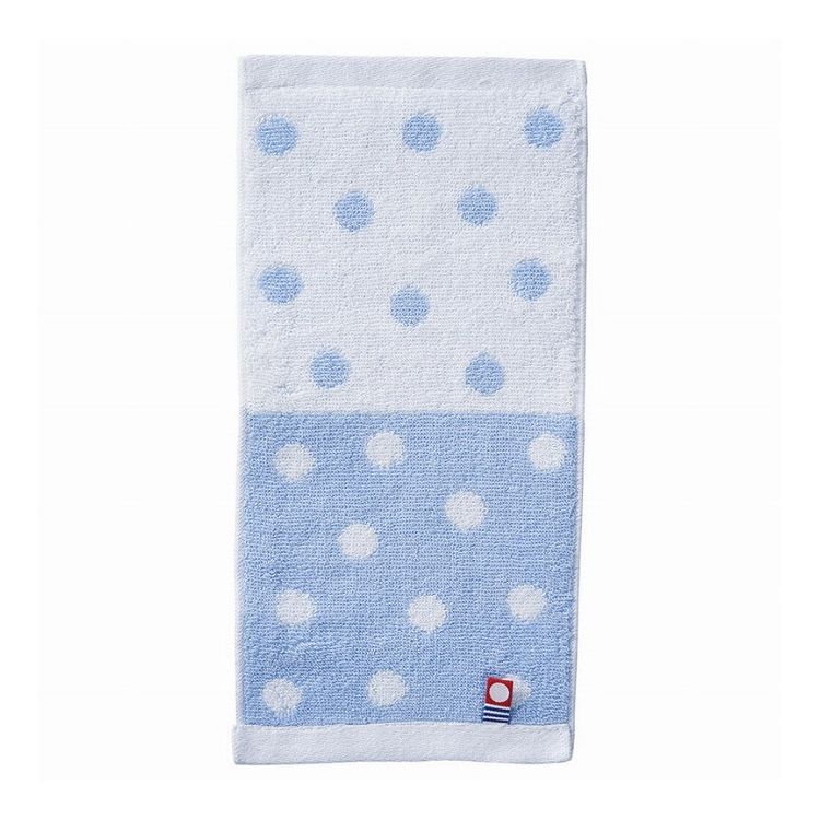 今治ドット ポケットタオルハンカチ(袋入) ブルー DP-04-BL