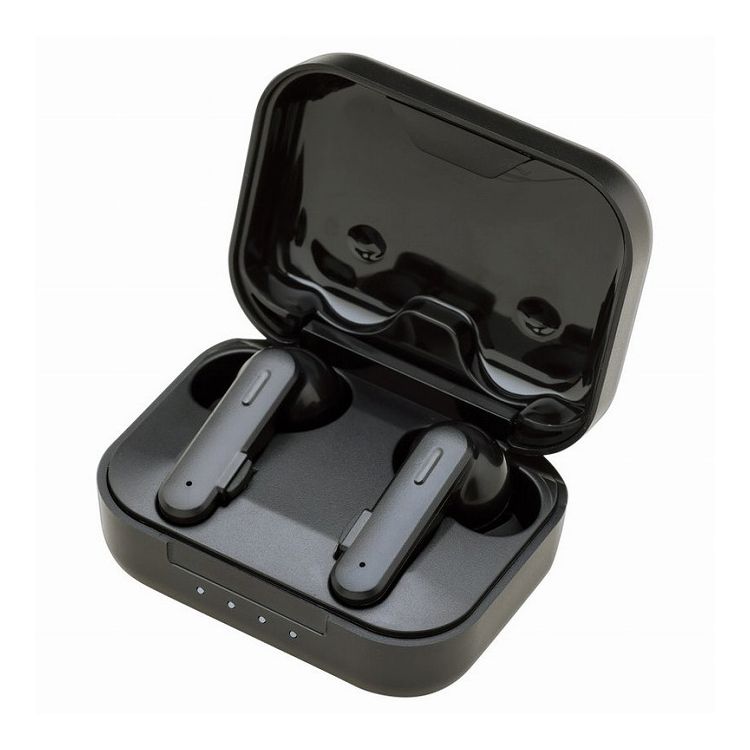 たのしいかいしゃ TWS Bluetoothイヤホン ブラック TA-CO1TWCBK(代引不可)【送料無料】