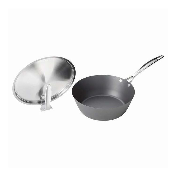 Frypan - 涅 IH対応窒化鉄いため鍋24cm 蓋付 MB-2581 プレゼント ギフト お祝い(代引不可)【送料無料】