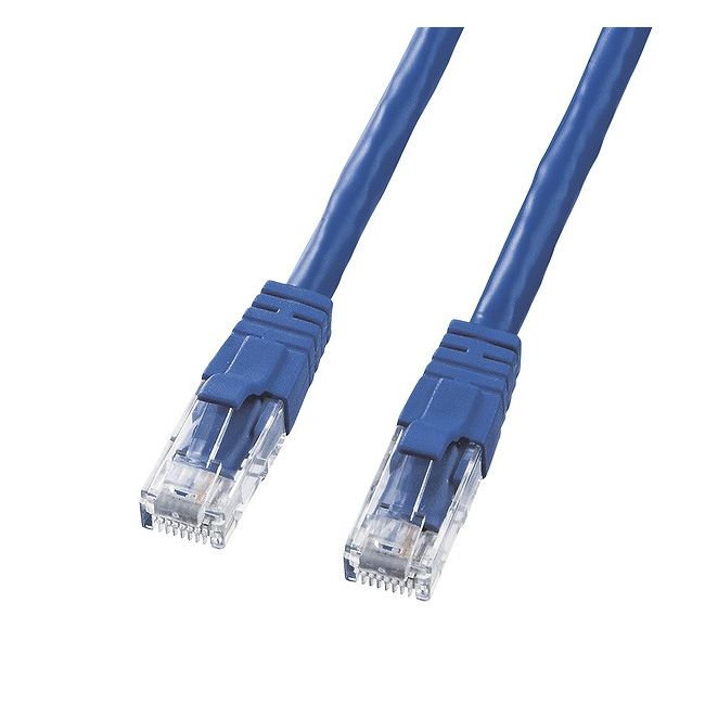 サンワサプライ カテゴリ6UTPクロスケーブル KB-T6L-05BLCK(代引不可)