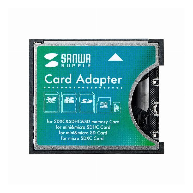 サンワサプライ SDXC用CF変換アダプタ ADR-SDCF1N(代引不可)【送料無料】