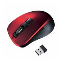 静音ワイヤレスブルーLEDマウス 5ボタン・レッド MA-WBL153R(代引不可)【送料無料】(2)