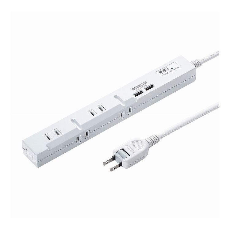 スリムタップUSB充電機能付き TAP-SLIM5U-2(代引不可)【送料無料】