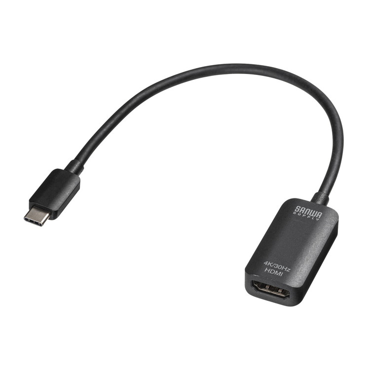 サンワサプライ USB Type C-HDMI/VGA変換アダプタ(4K/30Hz/PD対応) AD-ALCHD02(代...