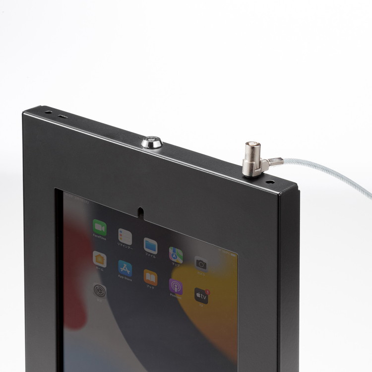 サンワサプライ iPad用スチール製ケース ブラック CR-LAIPAD16BK(代引不可)【送料無料】